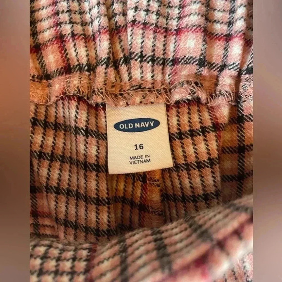 Pink and black plaid pants Old Navy - Picture 3 of 5